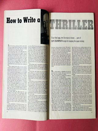 'How To Write A Thriller' contained within 'Books and Bookmen' magazine. Vol. 8, No 8, May 1963.