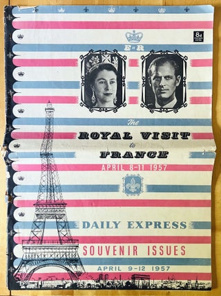 Item #72277 Four issues of the Daily Express, commemorating the Royal Visit to France, plus the...