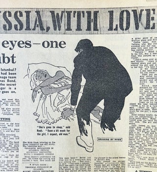 Four issues of the Daily Express, commemorating the Royal Visit to France, plus the serial From Russia with Love.