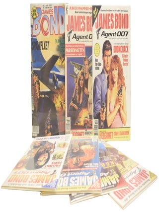 James Bond / The Saint comics: James Bond Agent 007 and Helgonet (Scandinavian comic books, 1990s).
