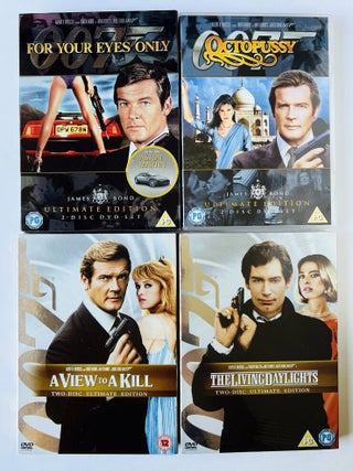James Bond 007 DVD film collection.