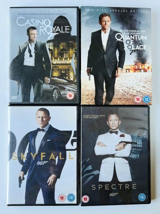 James Bond 007 DVD film collection.