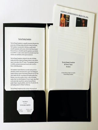 Prospectus/catalogue for The Ian Fleming Foundation, Fall 1992.
