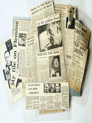 Item #73468 Ten 1960s news-clippings about Ian Fleming/James Bond. Ian/ BONDIANA FLEMING, authors