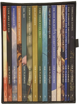 Ian Fleming's James Bond novels, the complete IFP 007 paperback series. Comprising: Casino Royale, Live and Let Die, Moonraker, Diamonds Are Forever, From Russia With Love, Dr. No, Goldfinger, For Your Eyes Only (short stories inc. From A View To A Kill, Quantum of Solace), Thunderball, The Spy Who loved Me, On Her Majesty's Secret Service, You Only Live Twice, The Man with the Golden Gun, Octopussy and The Living Daylights (short stories), together with The Diamond Smugglers & Thrilling Cities.