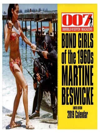 James Bond 007. Various Calendars; Licence To Kill, Mr. Kiss Kiss Bang Bang, Roger Moore, etc. (1991, 1998, 2019).