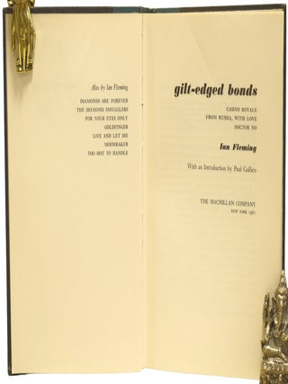 Gilt-Edged Bonds. Casino Royale, From Russia, With Love and Doctor No. With an Introduction by Paul Gallico.