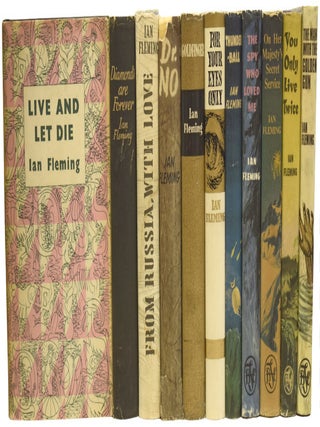 Item #74878 Complete UK Book Club Editions of Ian Fleming's James Bond Novels. Comprising: Live...