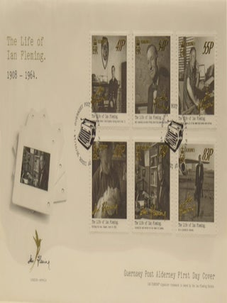 The Life of Ian Fleming. Channel Islands First Day Cover, Book of Stamps and related material.
