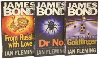 Group of Coronet Paperback editions of the James Bond series comprising Casino Royale, From Russia With Love, Dr. No, Goldfinger, For Your Eyes Only, On Her Majesties Secret Service, The Man with the Golden Gun.
