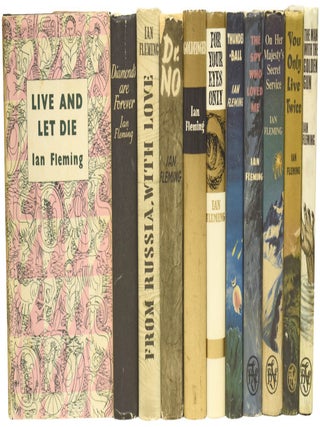 Item #75746 Complete UK Book Club Editions of Ian Fleming's James Bond Novels. Comprising:...
