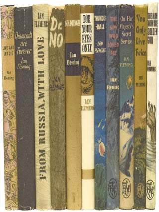 Complete UK Book Club Editions of Ian Fleming's James Bond Novels. Comprising: Live and Let Die, Diamonds Are Forever, From Russia With Love, Dr. No, Goldfinger, For Your Eyes Only (short stories inc. From A View To A Kill, Quantum of Solace), Thunderball, The Spy Who loved Me, On Her Majesty's Secret Service, You Only Live Twice, The Man with the Golden Gun.