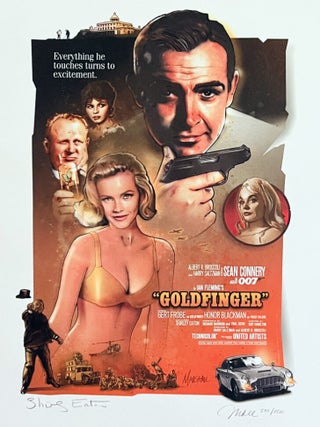Item #75806 [Film artwork] Goldfinger. Ian Fleming / Bondiana, Jeff MARSHALL
