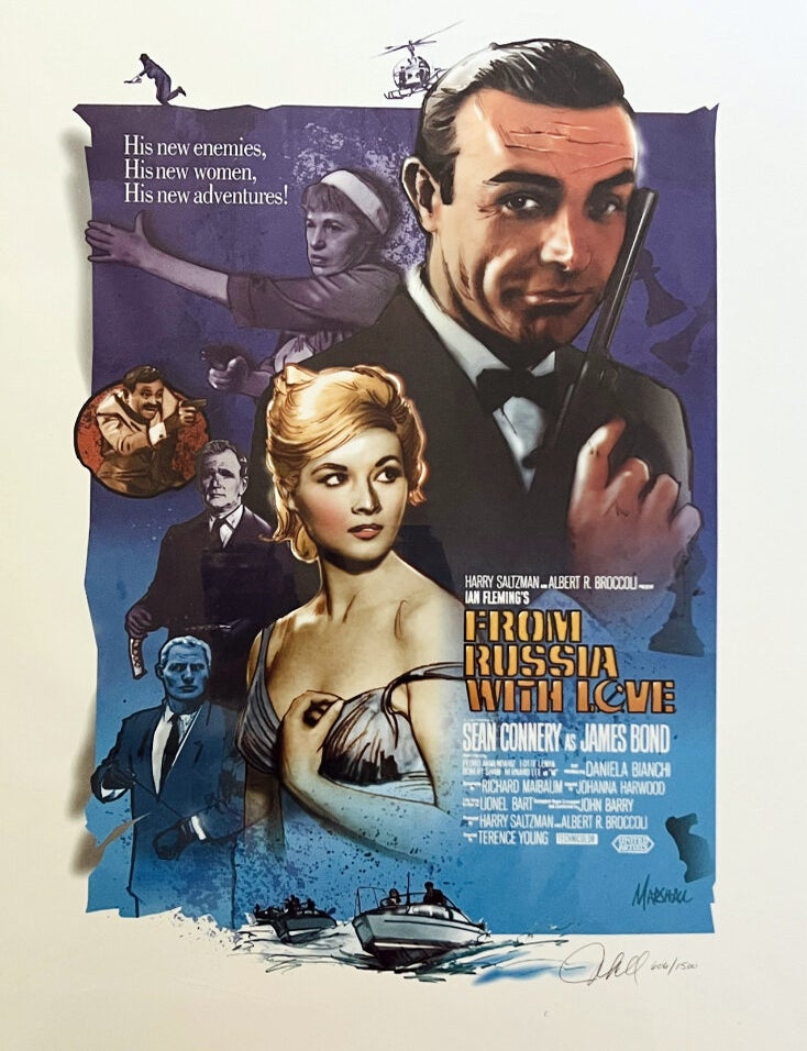 Item #75817 [Film artwork] From Russia With Love. Ian Fleming / Bondiana, Jeff MARSHALL.