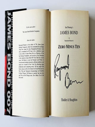 Item #75978 Zero Minus Ten (a James Bond novel). Ian FLEMING, Raymond BENSON