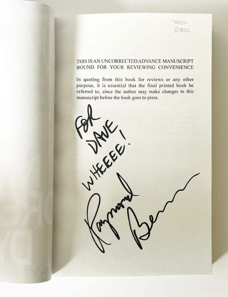 Item #76150 Never Dream of Dying. Raymond BENSON, born 1955.